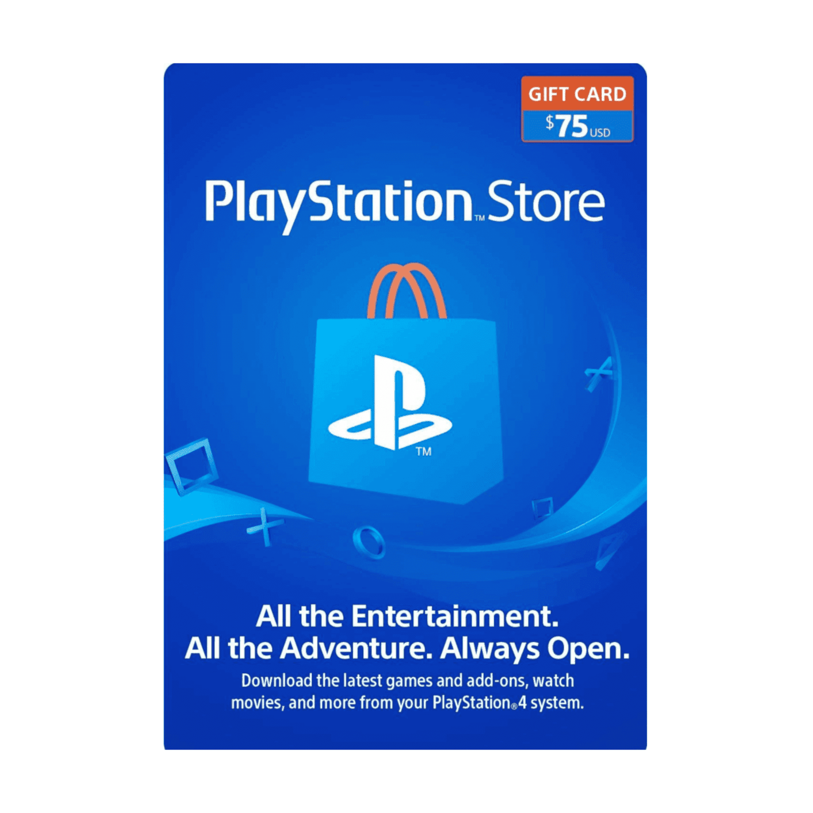 Playstation USA 75 USD - Tarjeta de regalo para la tienda de Playstation