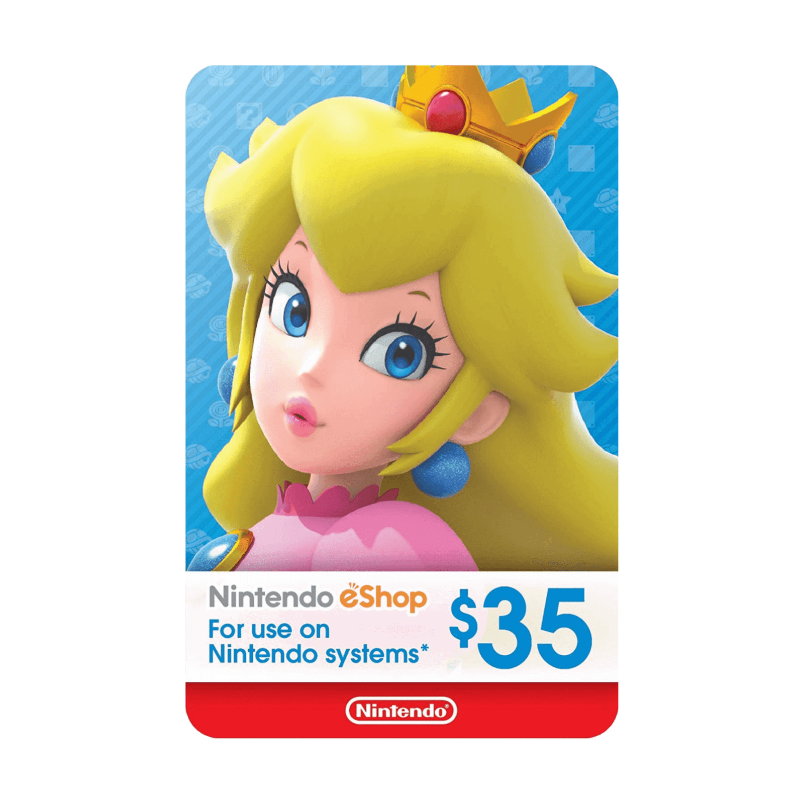 Nintendo USA 35 USD - Tarjeta de regalo para la tienda de Nintendo.