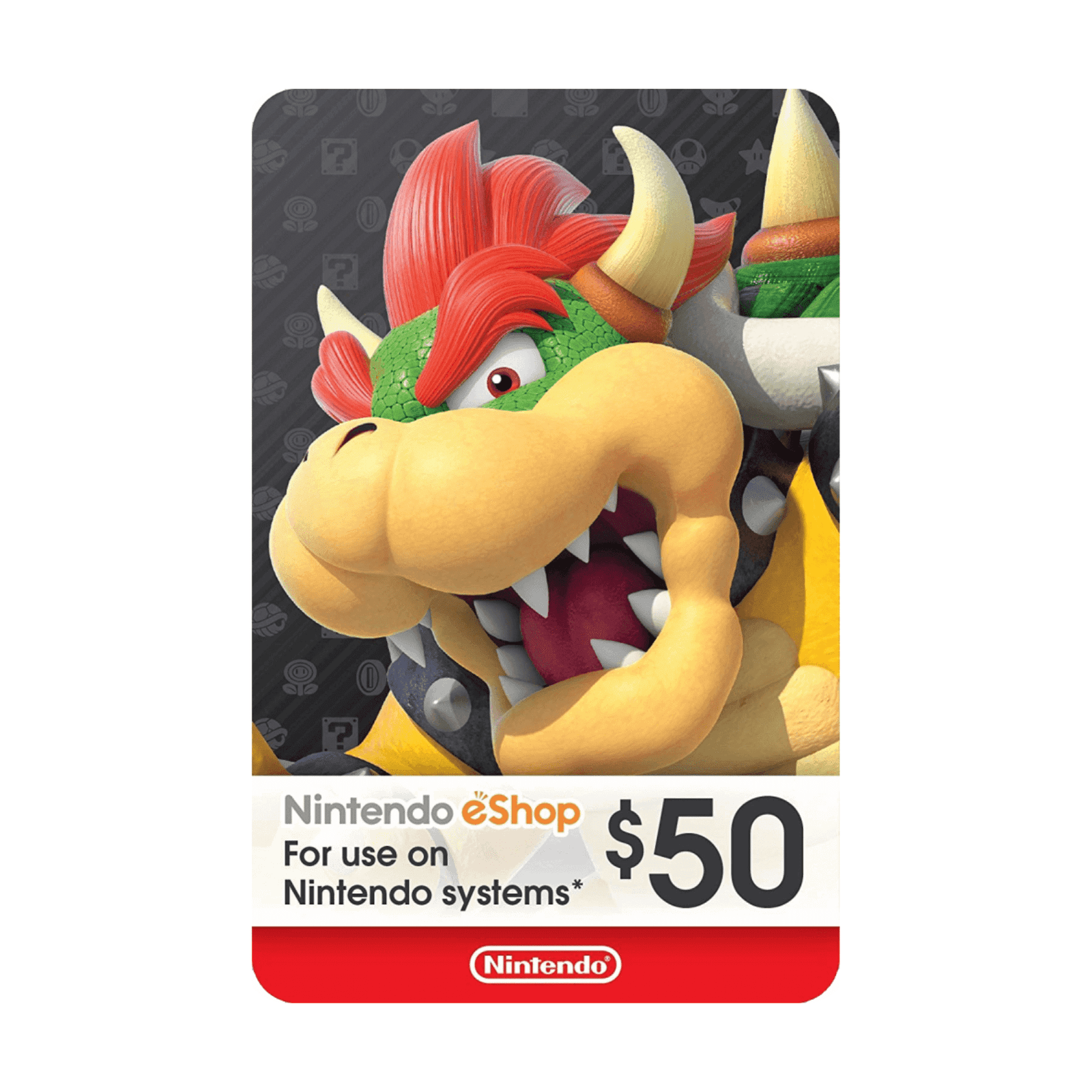 Nintendo USA 50 USD - Tarjeta de regalo para la tienda de Nintendo