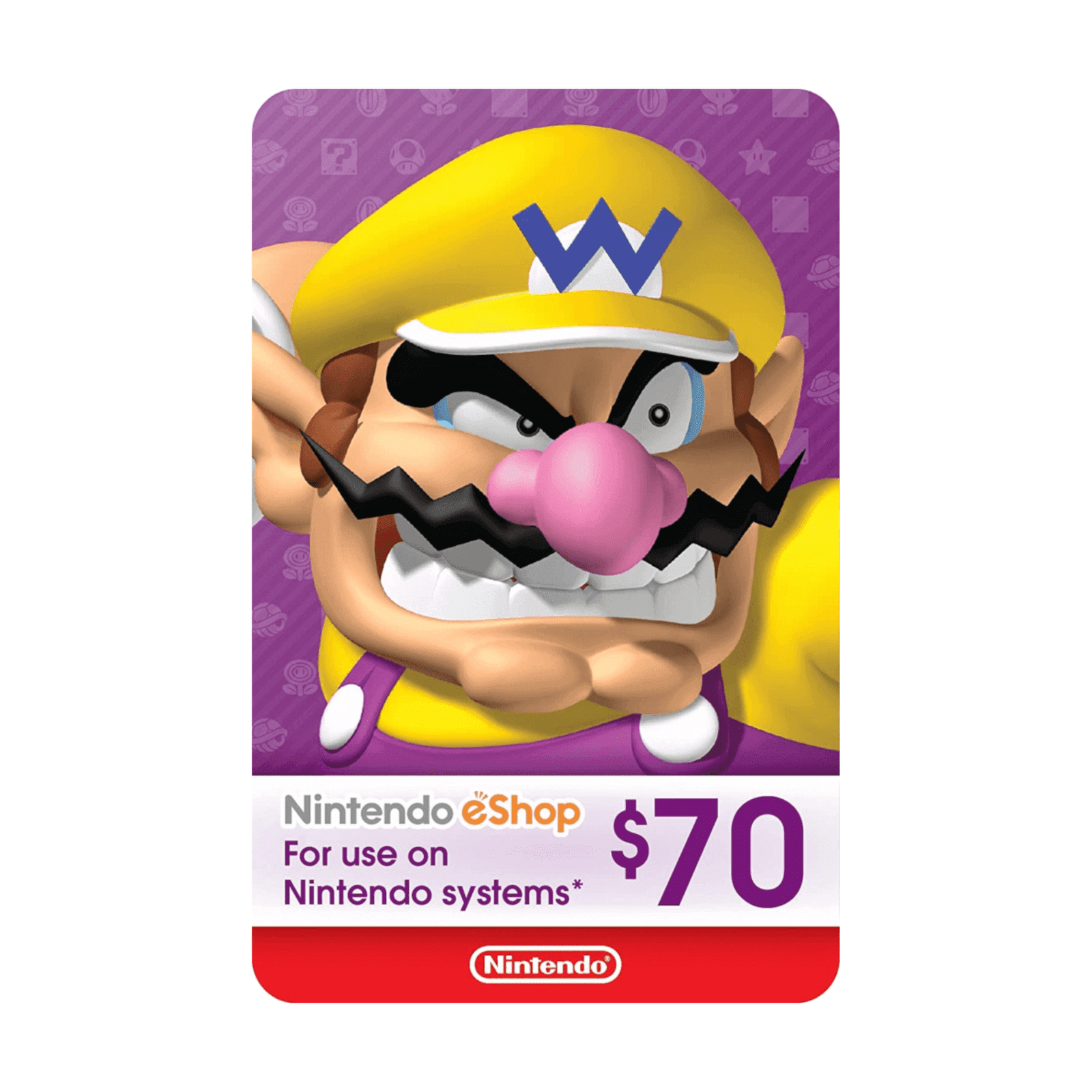 Nintendo USA 70 USD - Tarjeta de regalo para la tienda de Nintendo.