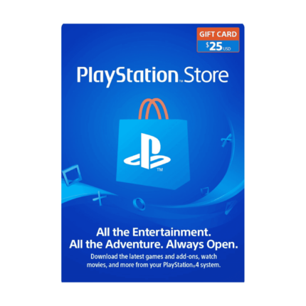 Playstation USA 25 USD - Tarjeta de regalo para la tienda de Playstation.