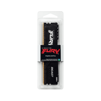 Memoria RAM DDR4 8GB 2666MHz Kingston FURY Beast Black DIMM - Potencia tu sistema con mayor memoria